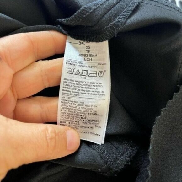 Banana Republic Top Shirt Blouse Black XS - Picture 5 of 5